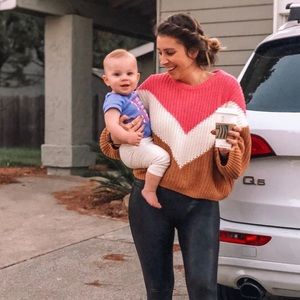 VICI PROSPECT PARK CHEVRON KNIT SWEATER